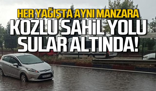 Zonguldak-Kozlu sahil yolu sular altında!