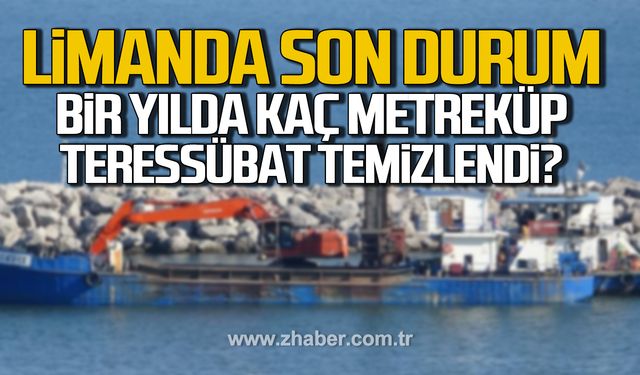 Zonguldak Limanı'nda son durum! Derinleştirme çalışmaları sürüyor!