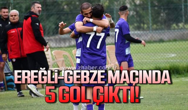 Ereğli-Gebze maçında 5 gol çıktı