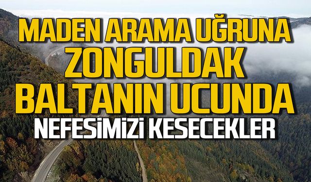 Maden arama uğruna Zonguldak baltanın ucunda!