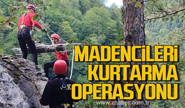 Kastamonu'da mahsur kalan madencileri kurtarma operasyonu!