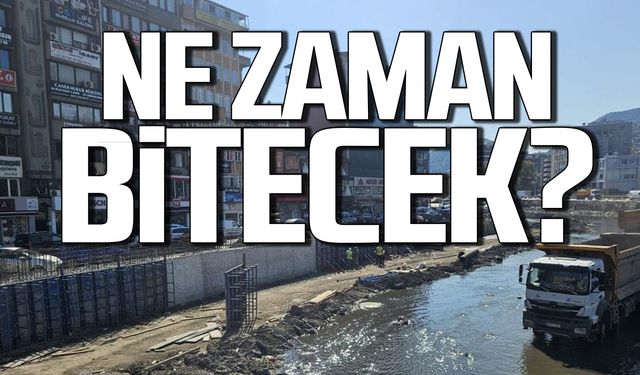 Zonguldak'ta dere ıslah çalışması ne zaman bitecek?