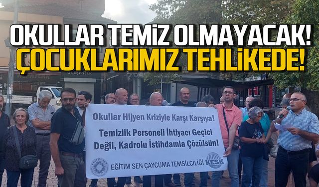 Okullar hijyen kriziyle karşı karşıya