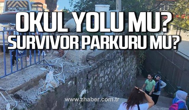 Okul yolu mu? Survıvor parkuru mu belli değil?