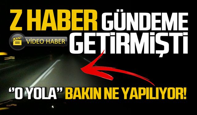 Z HABER gündeme getirmişti! Kilimli Sahil Yolu ışıklandırılıyor!