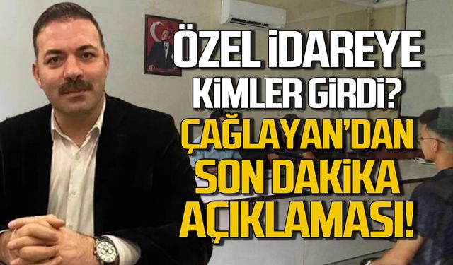 Özel İdarede torpil mi yapıldı? Çağlayan'dan son dakika açıklaması