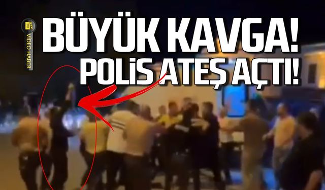 Çaycuma'da büyük kavga! Polis ateş açtı!