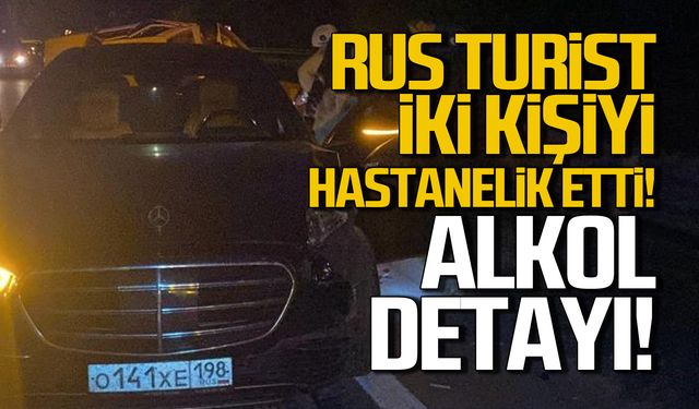 Rus turist iki kişiyi hastanelik etti! Kazada alkol detayı!