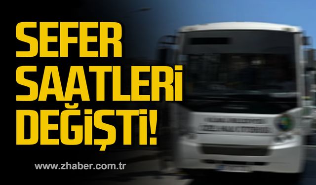 Çatalağzı-Zonguldak sefer saatleri değişti!