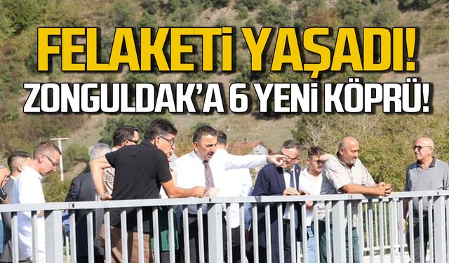 Zonguldak'ta selde yıkılan köprüler yeniden açıldı!