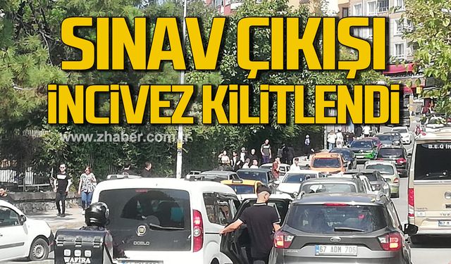 Sınav çıkışında İncivez'de trafik kilitlendi!