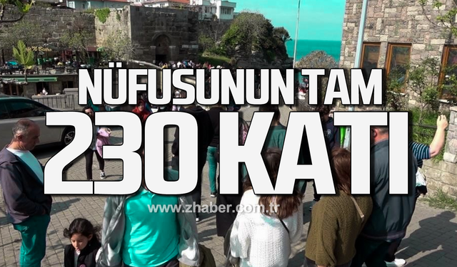 Amasra 8 ayda nüfusunun 230 katı turist ağırladı