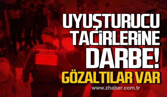 Çaycuma'da uyuşturucu tacirlerine darbe! Gözaltılar var!