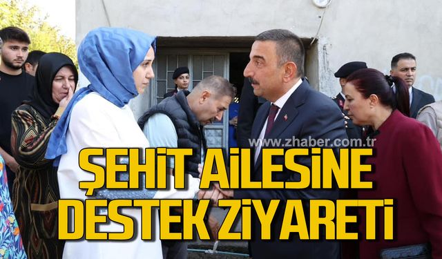 Vali, şehit ailesini yalnız bırakmadı