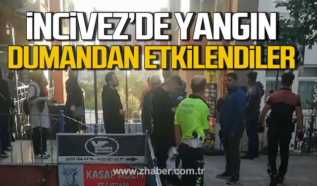 İncivez'de yangın! 2 kişi dumandan etkilendi!