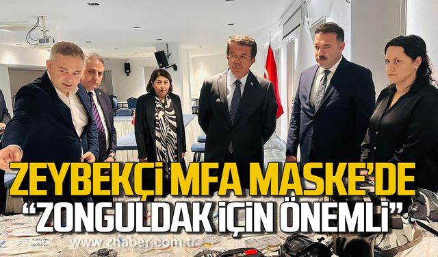 Nihat Zeybekçi MFA Maske Fabrikası'nda! "Zonguldak'ın kalkınması için önemli"