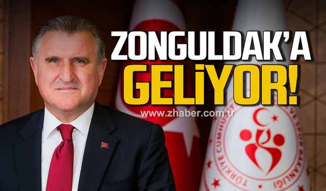 Spor Bakanı Osman Aşkın Bak Zonguldak'a geliyor!