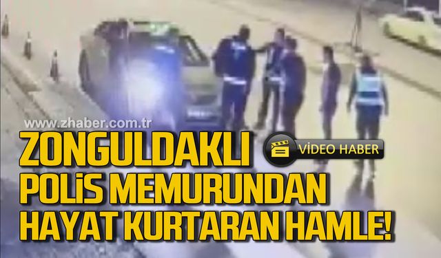 Zonguldaklı polis memuru Gökhan Dağkıran'dan hayat kurtaran hamle!