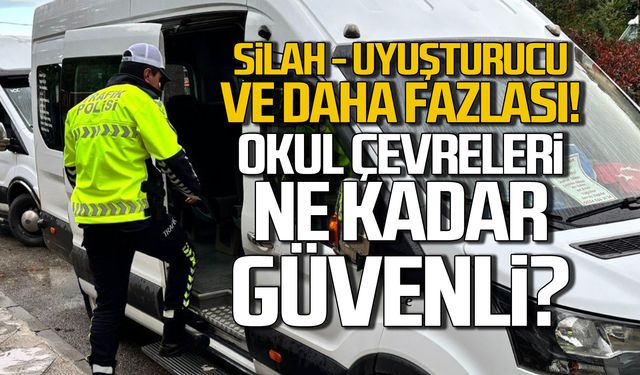 Zonguldak'ta okul çevrelerinde silah ve uyuşturucu ele geçirildi!