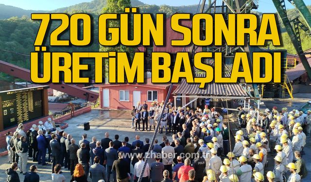 43 işçinin öldüğü Amasra´da 720 gün sonra üretim başladı