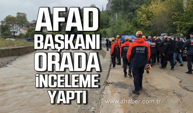 AFAD Başkanı Memiş, Ilıksu'da