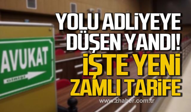 Avukatlık ücretlerine zam! İşte yeni tarife!