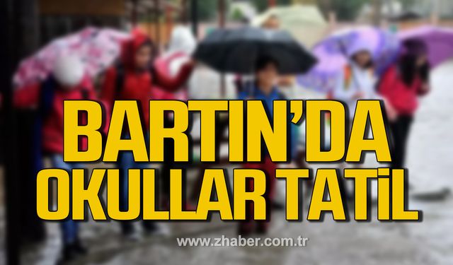 2 Ekim Çarşamba günü Bartın’da okullar tatil edildi!