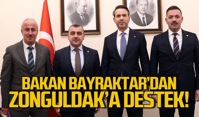 Ak Parti Zonguldak heyeti Bakan Bayraktar'dan destek istedi!