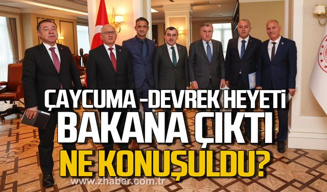 Çaycuma- Devrek heyetinden Bakan Osman Aşkın Bak'a ziyaret! Ne konuşuldu?