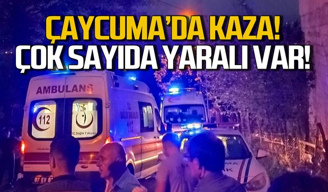 Çaycuma'da kaza! 3 kişi yaralandı!