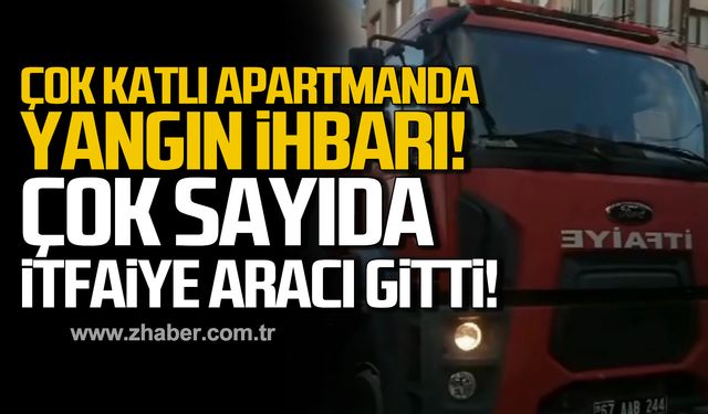 İncivez'de çok katlı apartmanda yangın ihbarı! Çok sayıda itfaiye aracı gitti!