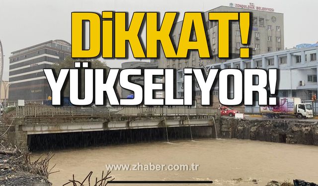 Dikkat! Zonguldak'ta dereler yükseliyor