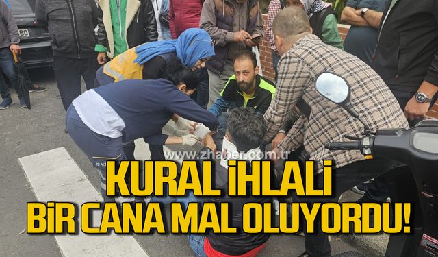 Ereğli'de kural ihlali yapan sürücü bir cana mal oluyordu!