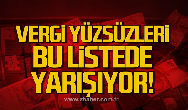 İşte Kdz. Ereğli'nin vergi yüzsüzleri!