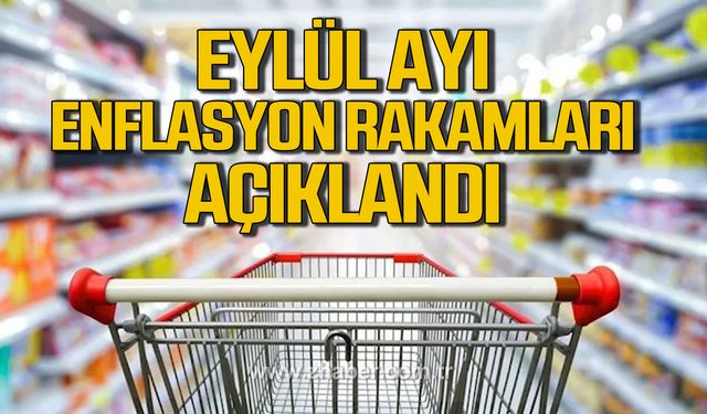 Eylül ayı enflasyon rakamları açıklandı