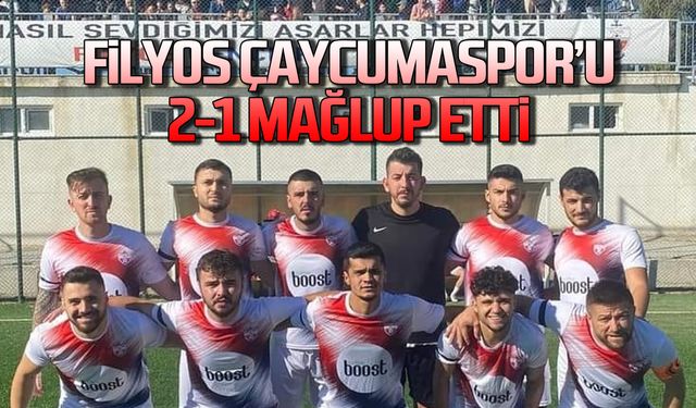 Filyos Ateşspor, Çaycumaspor’u  2-1 mağlup etti.