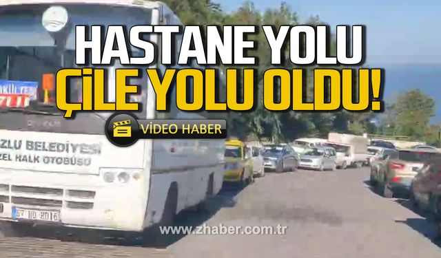 Zonguldak'ta hastane yolu çile yolu oldu!