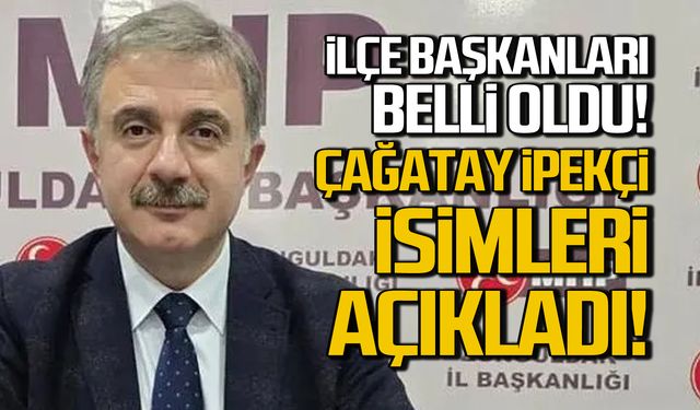 MHP ilçe başkanları belli oldu! Çağatay İpekçi isimleri açıkladı!