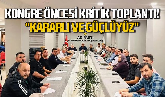 Ak Parti'de kongre öncesi kritik toplantı!