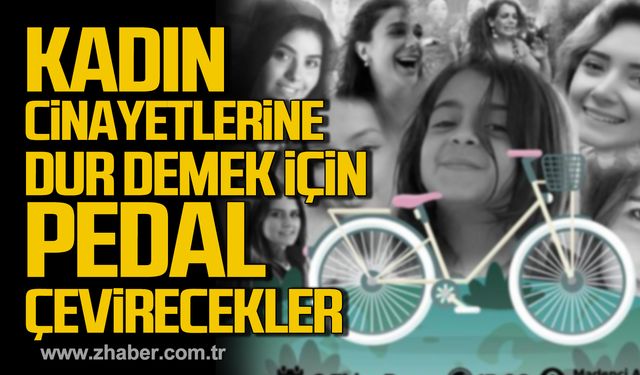 CHP Kadın Kolları kadın cinayetlerine dur demek için pedal çevirecek!