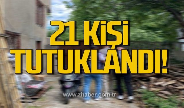 Karabük'te aranan 105 kişiden 21'i tutuklandı