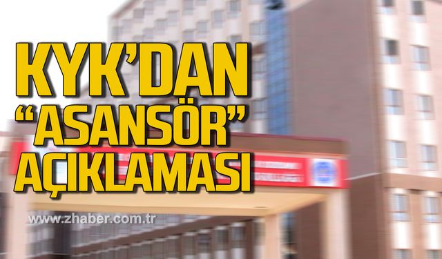 Kredi ve Yurtlar Genel Müdürlüğü'nden "asansör" açıklaması!