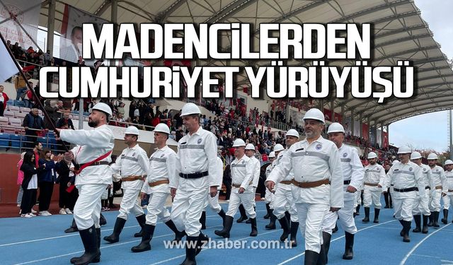 Madencilerden Cumhuriyet yürüyüşü!