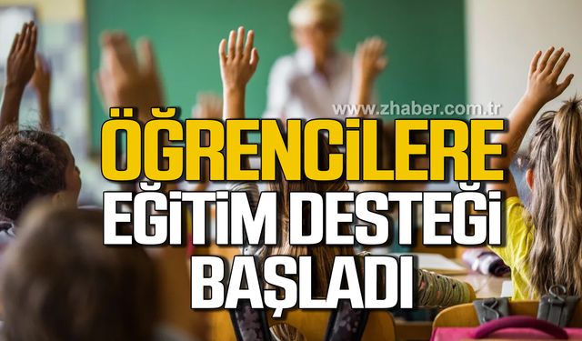 Öğrencilere eğitim desteği başladı