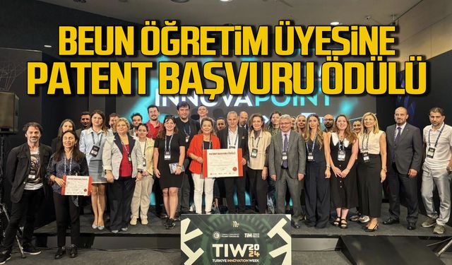 BEUN öğretim üyesine patent başvuru ödülü!