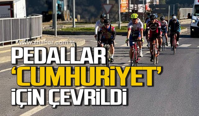 Pedallar Cumhuriyet için çevrildi...