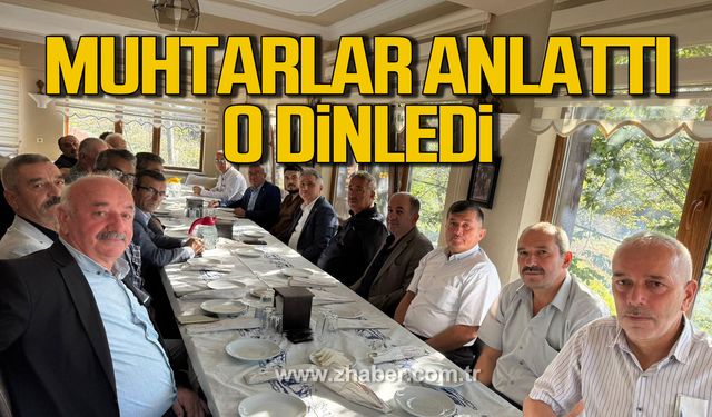 Bozkurt, köy muhtarlarının sorunlarını dinledi