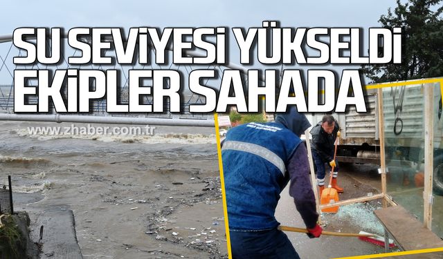 Kdz. Ereğli'de derelerde su seviyesi yükseldi!