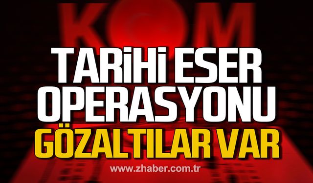 Karabük'te tarihi eser operasyonu! Gözaltılar var!