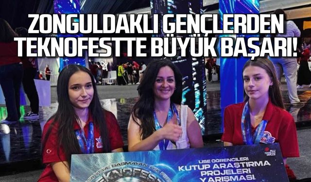 Zonguldaklı gençlerden TEKNOFEST'te büyük başarı!